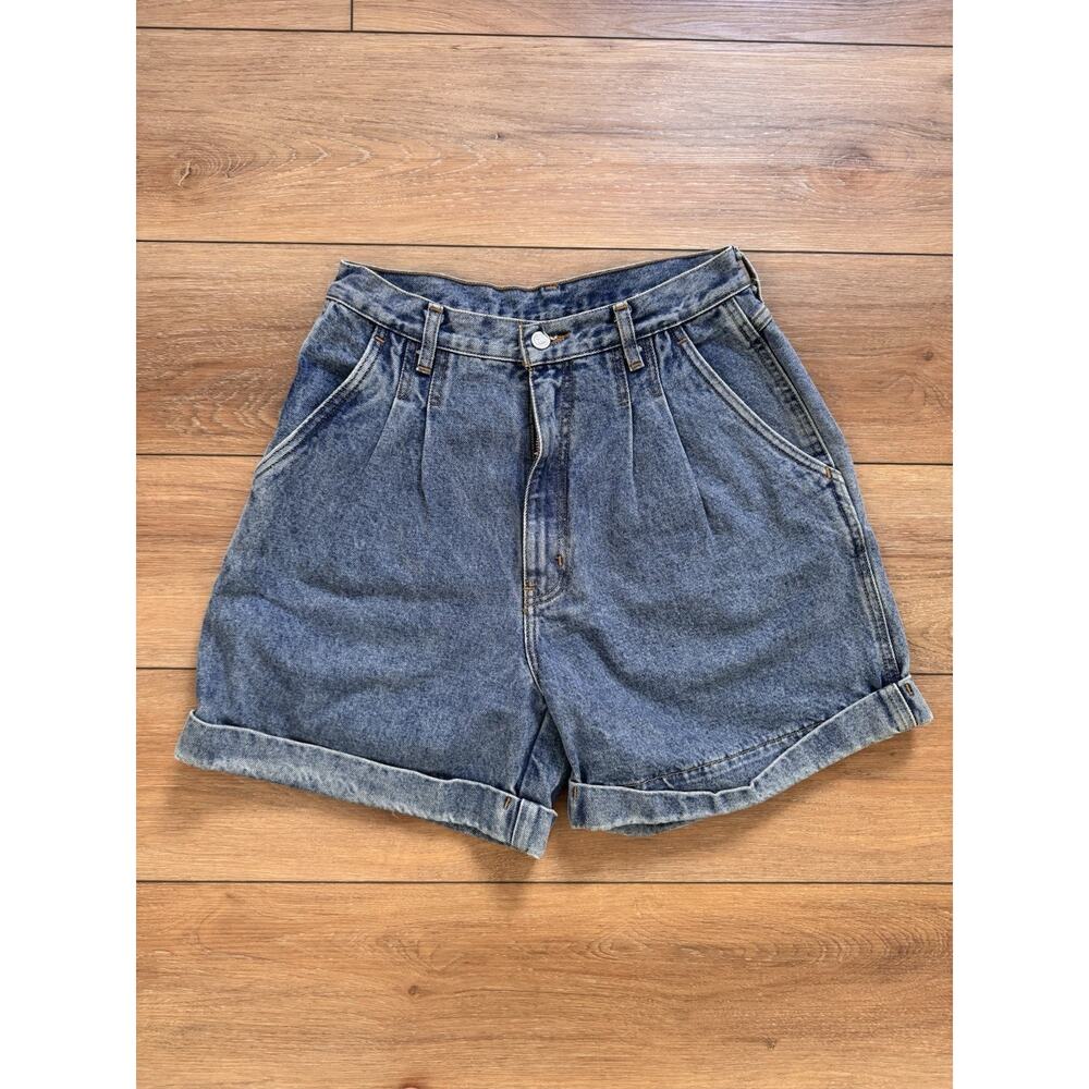 Vintage Bill Bass Ultra High Rise Mom Jean Early 90s Denim Jean Shorts Medium - Picture 2 of 12